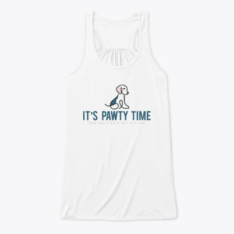 It's Pawty Time - Flowy Tank (Full Logo)